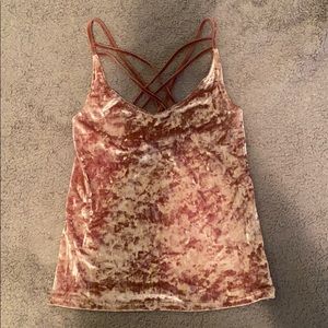 Velvet tank top